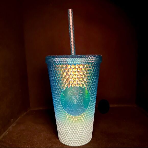 Starbucks Other - NWT Starbucks Glacier Blue Studded Cold Cup Tumbler 2023